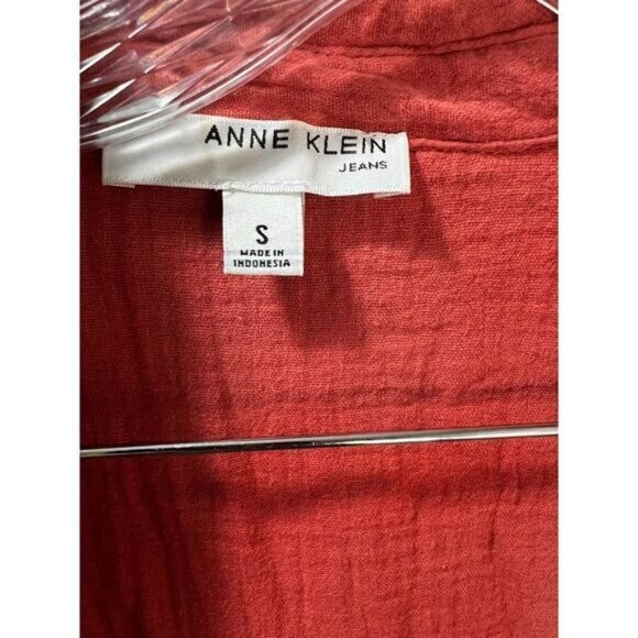 Anne Klein‎ Ladies' Gauze Button Up Top Small - Picture 5 of 6